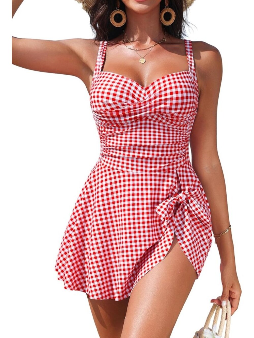 Modest Tummy Control Swim Dress for Women | Flattering Swim Skirt Swimsuit